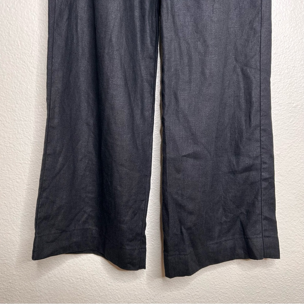 Reformation 100% linen black drawstring pants SP - Picture 6 of 14